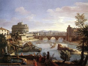 The Castel Sant'angelo From The South — Γασπάρ Φαν Βίττελ