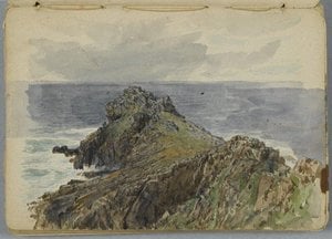 William Trost Richards - Sketchbook. English Coastal Scenery
