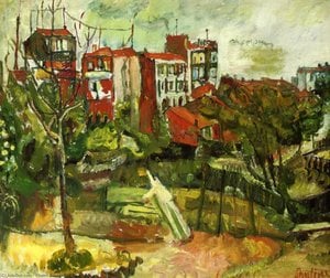 Chaim Soutine - Suburban Landscape with Red Houses