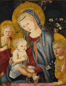 Madonna And Child With The Infant St John The Baptist And An Angel — Pseudo Pier Francesco Fiorentino