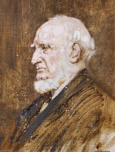 Head Of An Old Man — Alfred Edward Borthwick