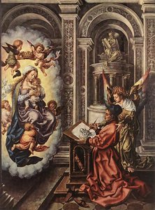 St Luke Painting The Madonna — Jan Gossaert Mabuse