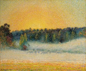 Setting Sun and Fog, Eragny