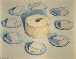 Wayne Thiebaud - Cake painting