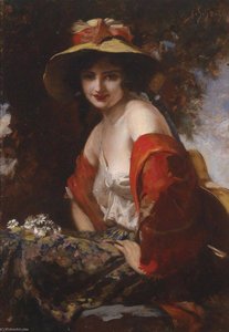 The Flower Girl — Leopold Schmutzler