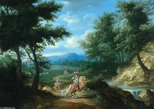 Landscape With Horsemen — Joseph Parrocel