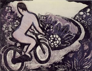 Title Name(japanese）: 春の自転車 — 谷中安規