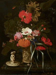 Maria Van Oosterwijck - Les fleurs dans un vase décoratif