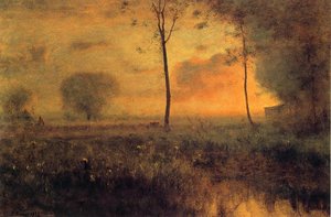 Sunset At Montclair — George Inness, Tonalism