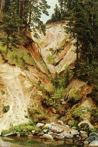 Precipice — Ivan Ivanovich Shishkin, Realism