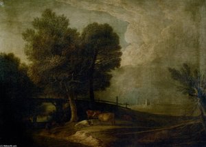 Figures With Cattle In A Landscape — Thomas Gainsborough, Classicism