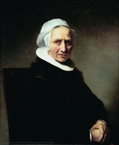 Portrait Of An Old Woman — Ferdinando Bol, Dutch Golden Age Painting