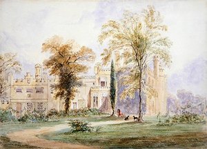 An Unidentified Gothic Mansion — Joseph Murray Ince