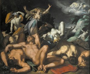 Apollo And Diana Punishing Niobe By Killing Her Children — Abraham Bloemaert