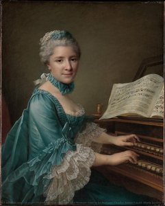 François Hubert Drouais - Portrait of a Woman, Said to be Madame Charles Simon Favart (Marie Justine Benoîte Duronceray, 1727–1772)