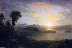 Sunset: Souvenir Of The Adirondacks — Asher Brown Durand, Hudson River School