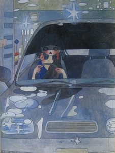 Aya Takano - Drive with a night dog