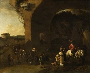 Travellers Resting - Karel Dujardin