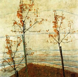 Egon Schiele - Árvores de Outono