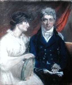 Portrait Of Benjamin Thompson And His Wife — John Raphael Smith