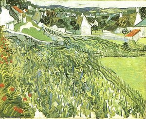 vincent willem van gogh - Vignes avec vue sur Auvers
