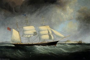 The 'Champion' off a Coast