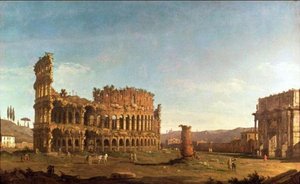 Colosseum And Arch Of Constantine (rome) — Bernardo Bellotto