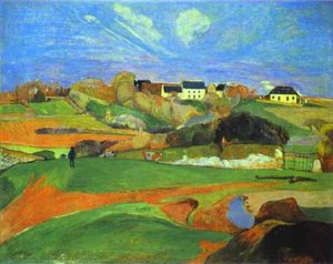 Landscape: Krajobraz - Paul Gauguin