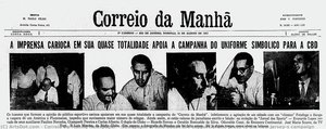 Newspaper Article About The Support Of The Press To The New Jersey´s Campaign — Correio Da Manhã Newspaper, Other