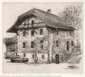 House Of The Ancient Dime At Antagnes In Canton Vaud — Hubertine Heijermans