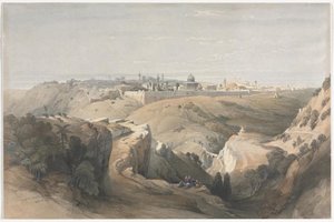 Jerusalem From The Mount Of Olives 1 — David Roberts, Romanticism