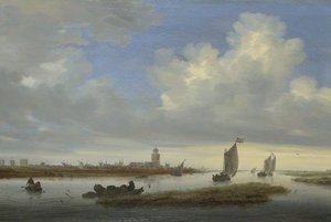 A View Of Deventer Seen From The North West — Salomon Van Ruysdael