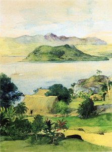 At Naiserelangi from Ratu Jonii Mandraiwiwi's ''Yavu'', July 14th, 1891 - John La Farge