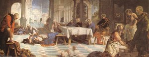 Christ Washing The Feet Of His Disciples — Tintoretto (jacopo Comin), Baroque Drama