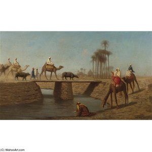 A Bridge, High Egypt — Charles Théodore Frère Dit Frère Bey