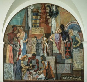 Interchange, Panel Two, Art Of The Negro Series — Hale Woodruff