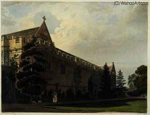 Frederick Mackenzie - St. John's College seen from the garden