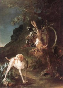 Game Still Life With Hunting Dog — Jean Siméon Chardin