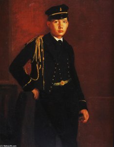 Achille De Gas As A Naval Cadet (detail) — Хилари Жермен Едгар Дегас, Contemporary Realism