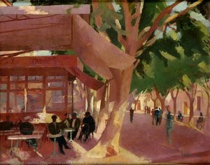 geoffrey c nelson - Café on the Boulevard – Café du Soleil, Martigues