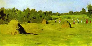 Haymaking. Study — イサク・イリイチ・レヴィタン