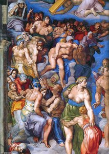 Michel-Ange Buonarroti - Le Jugement Dernier (détail) (10)