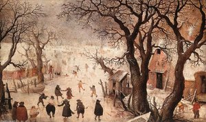 ჰენდრიკ ავერკამპი - Winter Landscape