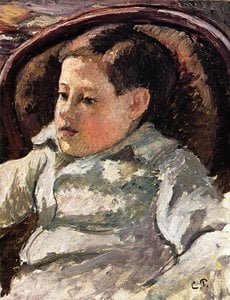 Portrait Of Paulemile — Camille Pissarro, Impressionist Movement