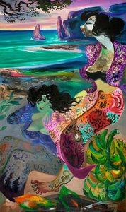Two Women At The Beach — Hendra Aprida Gunawan