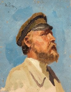 Portrait Of A Man — Nikolai Roerich, Symbolic Expressionism