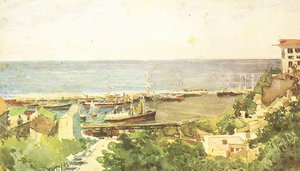 Odessa harbour - Mikhail Vrubel