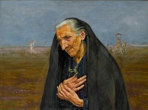 vlastimil hofmann - Portrait of an old woman
