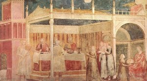 Das Leben Des Johannes Baptist – [03] – Herodes Festmahl — Giotto Di Bondone