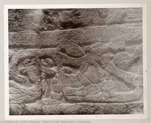 [relief Carving, Mayan Ruins, Chichen Itza] — Octavio Medellín